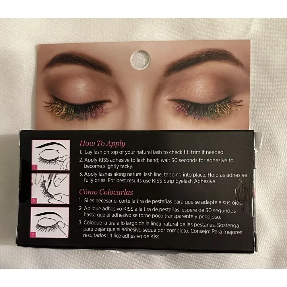 KISS Mythical Be My Fantasy Rainbow Glitter False Lashes NWB